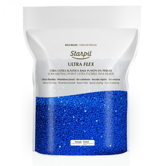 Ultraflex wax  blue Starpil πέρλες 1kg    Κεριά αποτρίχωσης